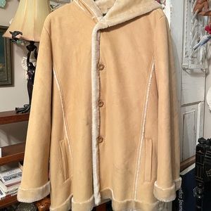 Tan suede coat